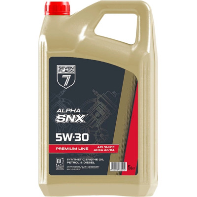 Моторна олива 7FLAGS Premium Line 5W-30 4,4кг (7350118360514) Вінниця - фото 1