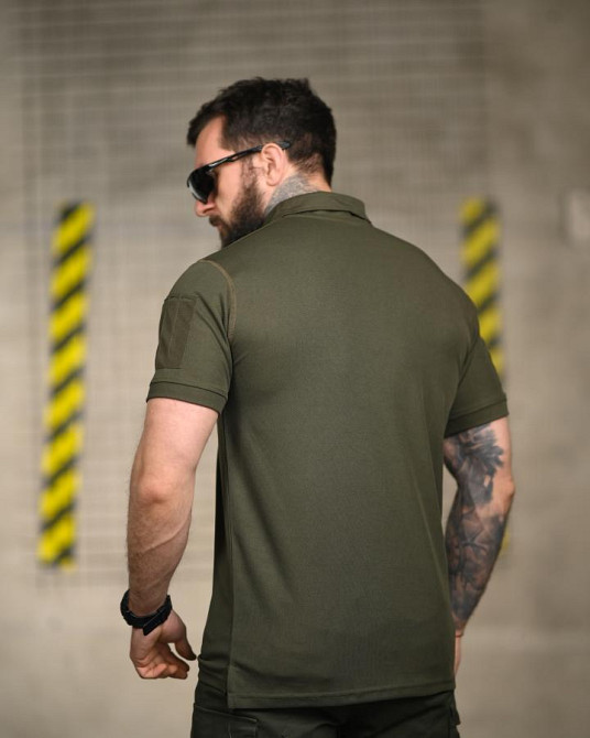 Тактическая футболка поло PATRIOT олива ВТ6301 Одесса - изображение 10