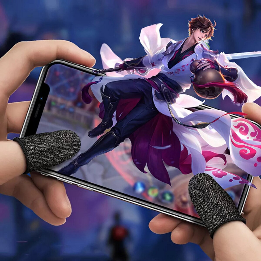Напальчник ігровий HOCO GM4 Phantom Superconducting fiber mobile game finger cots(silver Fiber) Киев - изображение 5