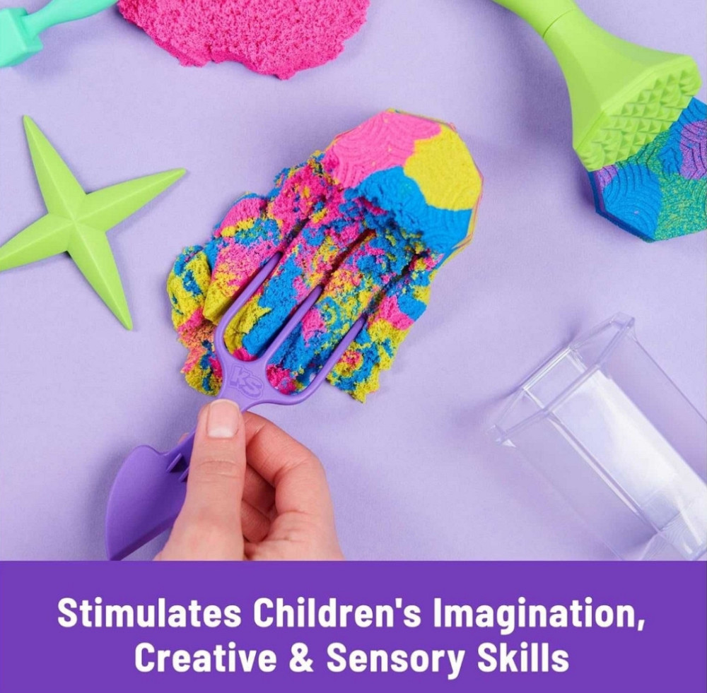 Кинетический песок Радужный Kinetic Sand Squish Create Spin Master. Харьков - изображение 5