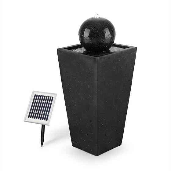 Кенигсбрунн фонтан солнечный 200 л/ч светодиодный аккумулятор базальтовый вид (Германия, читать описание) Ровно