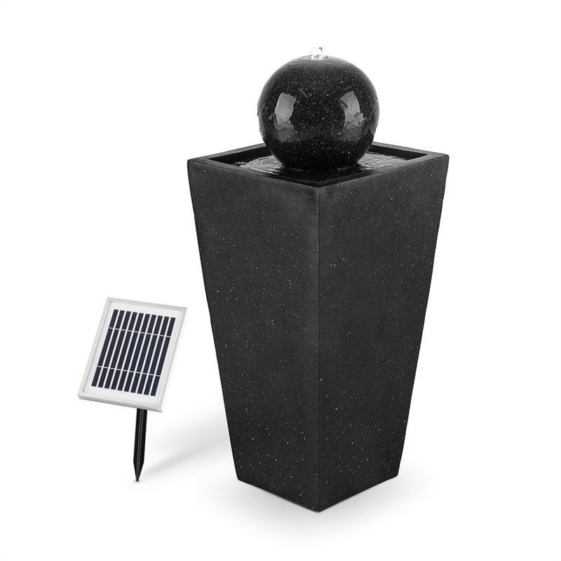 Кенигсбрунн фонтан солнечный 200 л/ч светодиодный аккумулятор базальтовый вид (Германия, читать описание) Ровно - изображение 1