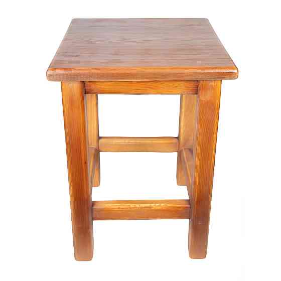 Табурет с натурального дерева ель с дополнительным укреплением ножек, сделано в Украине Каменец-Подольский