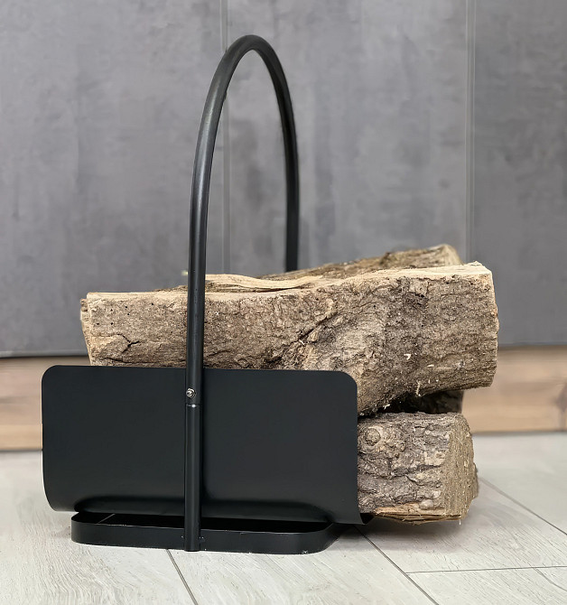 Кошик для дров камінна дровниця, підставка, стелаж для перенесення і зберігання дров біля каміна Кам'янець-Подільський - фото 10