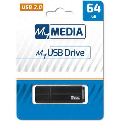 USB флеш накопичувач Verbatim 64GB MyMedia Black USB 2.0 (69263) Вінниця