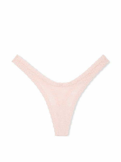 Трусики стринги кружевные Victoria's Secret Wink Micro Thong Panty XL Розовый (11259354) Киев - изображение 1