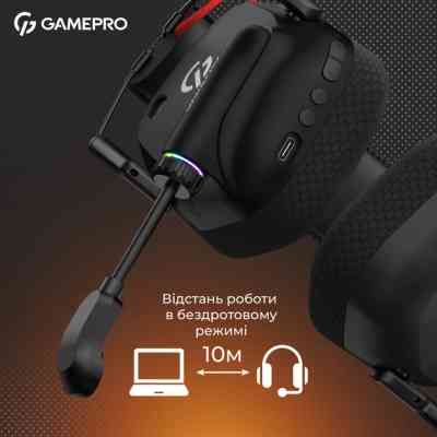 Навушники GamePro Genesis Mercury Pro 3-Mode Black (HSW120B) Вінниця