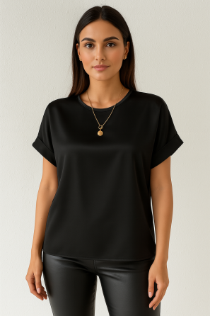 Жіноча футболка з шовку Армані Чорний XL Харків