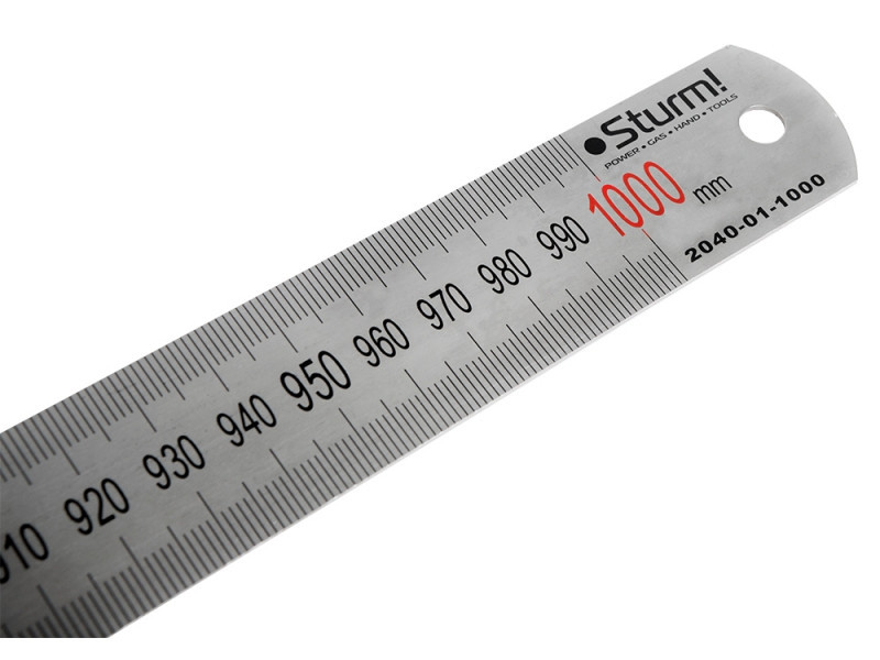 Лінійка металева Sturm, 1000 mm 2040-01-1000 (читувати опис) Рівне - фото 1