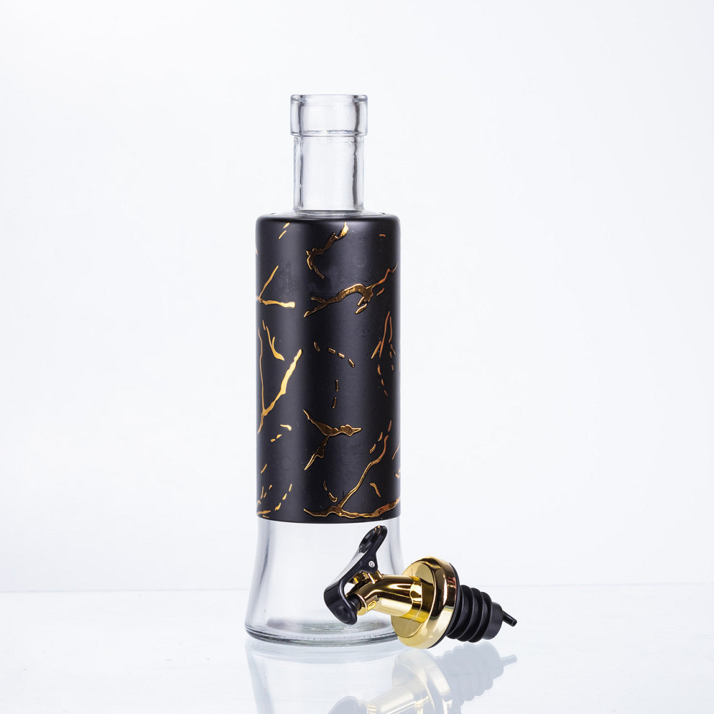 Бутылка для масла с дозатором 300 мл, черный мрамор HP-1344 Киев - изображение 3