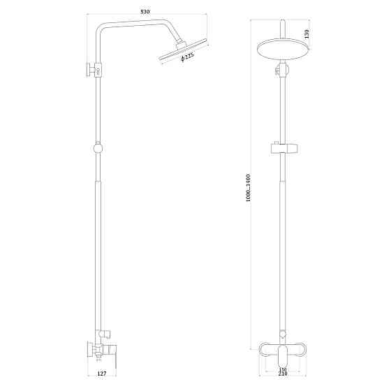 Душевая система Globus Lux ONTARIO GLO-0005 (000018465) Киев
