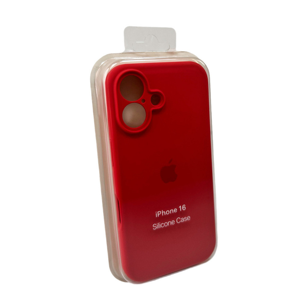 Чохол для смартфона Silicone Full Case AA Camera Protect for Apple iPhone 16 43,Berry Red Київ - фото 2