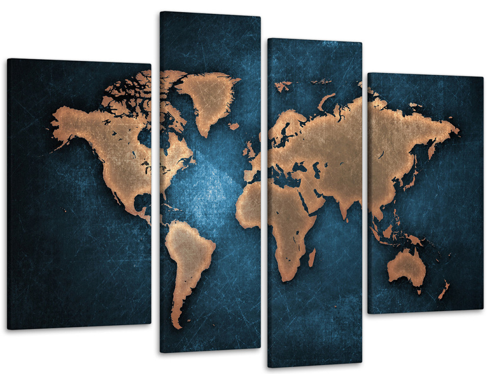 Модульна картина Карта Світу Art-99_4 Київ - фото 1