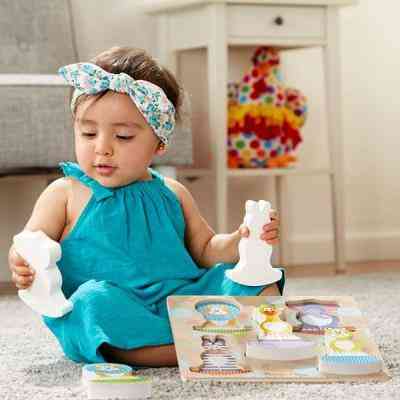 Развивающая игрушка Melissa&Doug Формовой пазл-качалка Сафари (MD1886) Винница