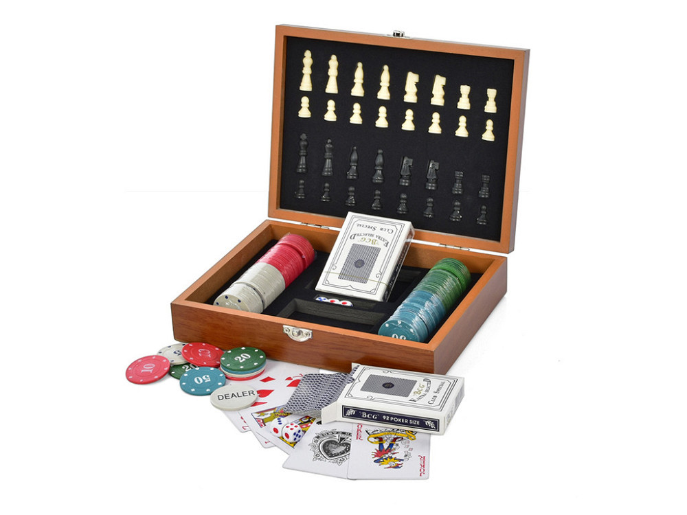 Набір настільних ігор шахи покер 100 фішок (XQ12099) Чернігів - фото 4