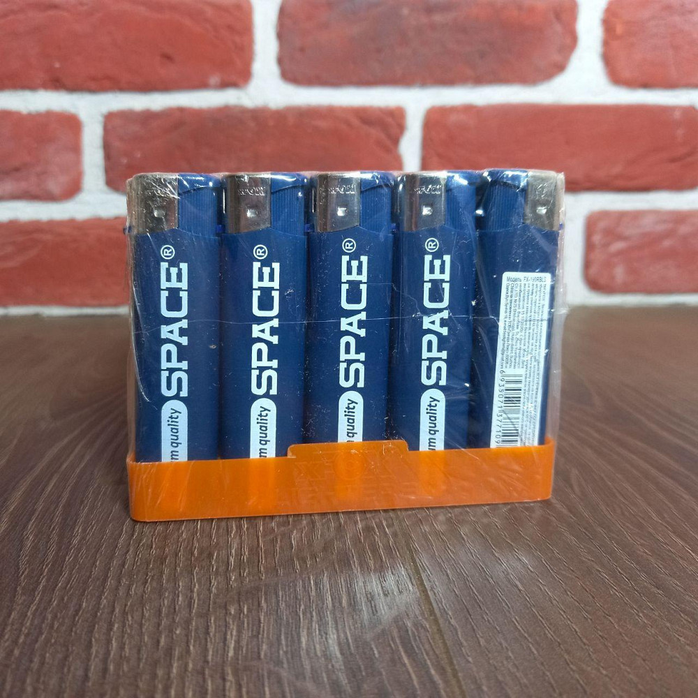 Зажигалка прорезиненная синяя уп/50шт Фокс Харьков - изображение 4