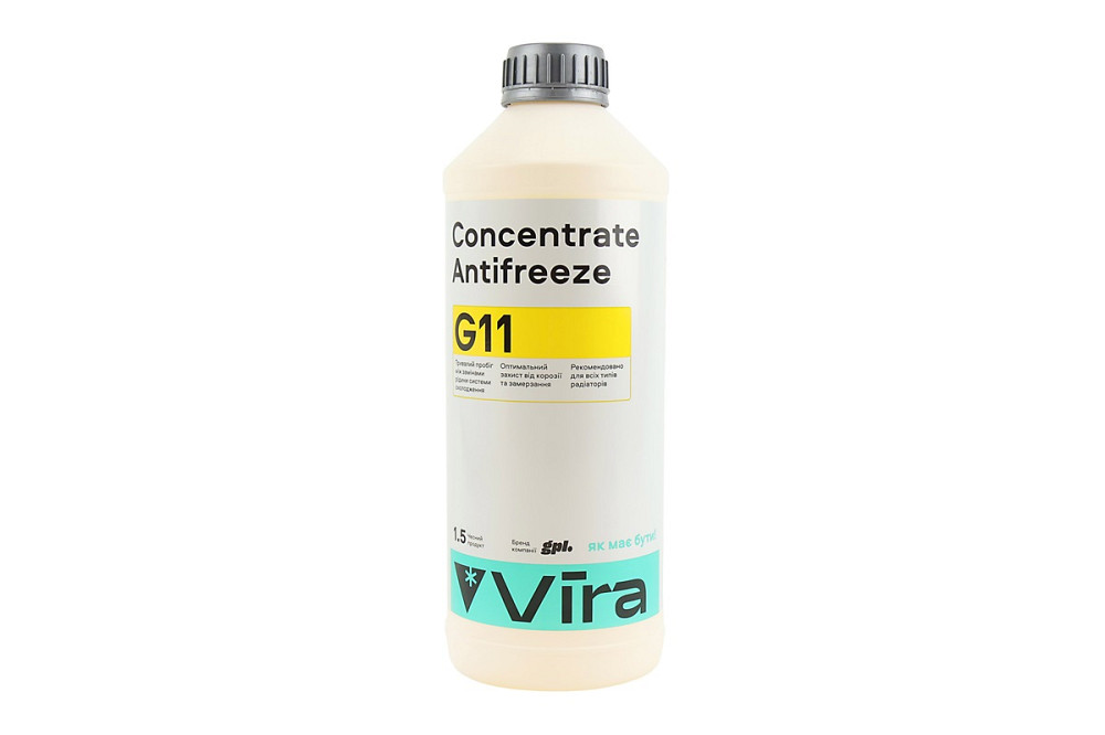 Рідина охолоджуюча концентрат -35°C 1:1 "АНТИФРИЗ G11", жовта 1.5kg Київ - фото 1