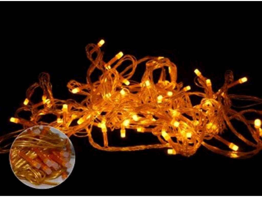 Гірлянда 100LED однотонна, жовтий 6м. 1183-06 ТМ КИТАЙ Київ - фото 1