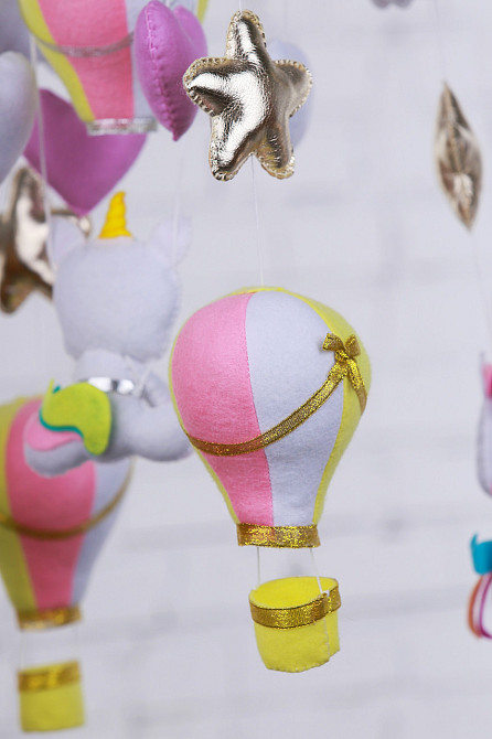 Мобіль на ліжечко WoollyFox «Місячні єдиноріжки» Київ - фото 2