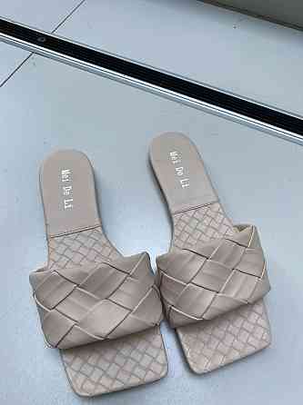 Meideli Зручні жіночі шльопанці, штучна шкіра, бежеві на низькому ходу MEIDELI E839-7 р. 36, 38 Коломия