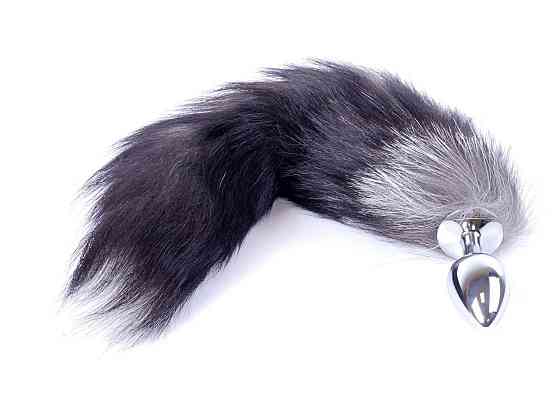 Анальна пробка - Fox Tail Black 2XL Sex Aura Київ