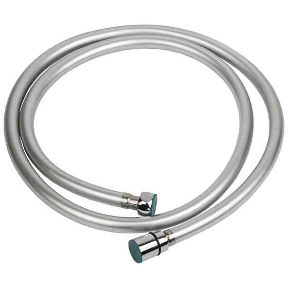 Шланг для душу 1/2" PVC 3-шаровий з підшипником сріблястий 150 см AQUATICA XB-0173 (9791611) Київ