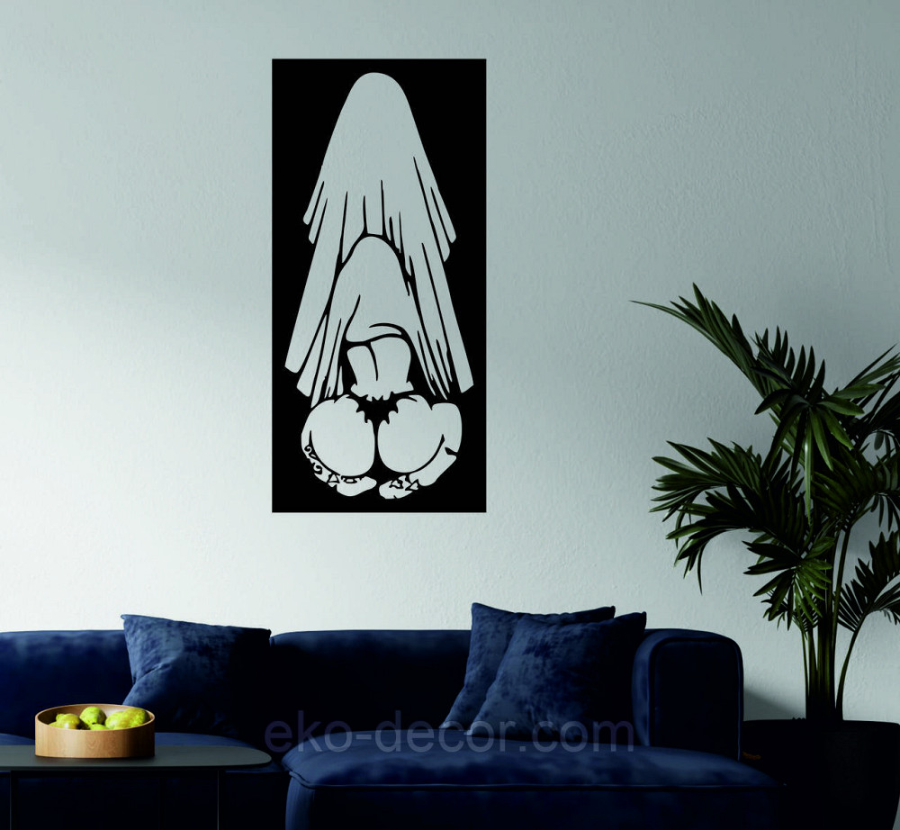 Декоративное настенное Панно «По взрослому», Декор на стену 110*51 см, Черный Киев - изображение 2