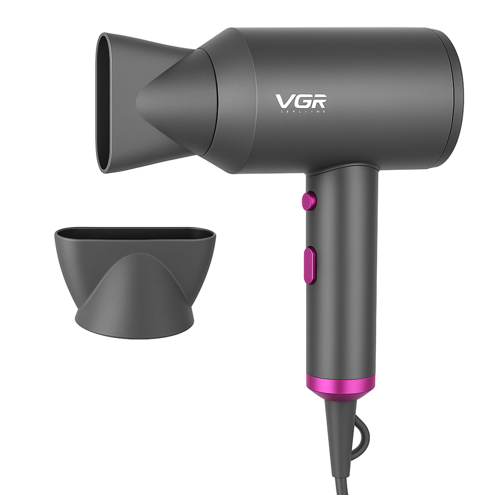 Мощный электрический фен для сушки волос, Фен с ионизацией для укладки укладки средних волос JN-64 Львов - изображение 17