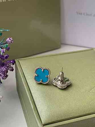 Сережки-гвоздики в позолоті з перламутром Одеса