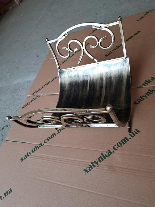 Дровниця кована мала (K-007) для каміна, печі Київ - фото 6