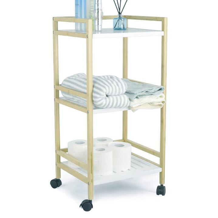 Этажерка для ванной на колёсиках 