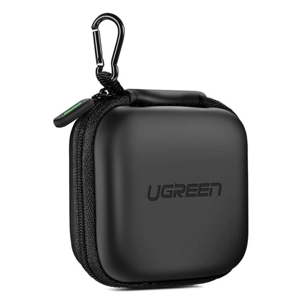 Кофр для зберігання навушників і кабелів UGreen 40816 з карабіном (Чорний) Николаев - изображение 2