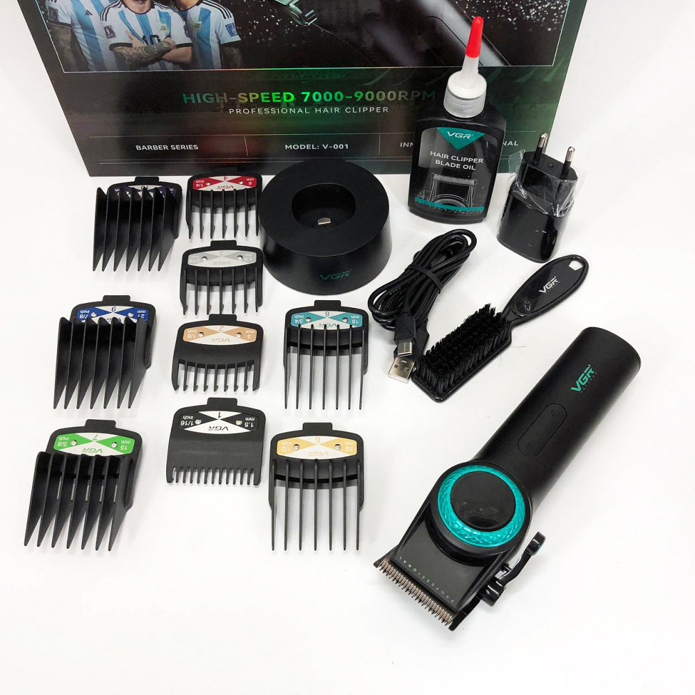 Машинка для стрижки волосся з акумулятором VGR, Універсальний тример для чоловіків SL-69 Київ - фото 7