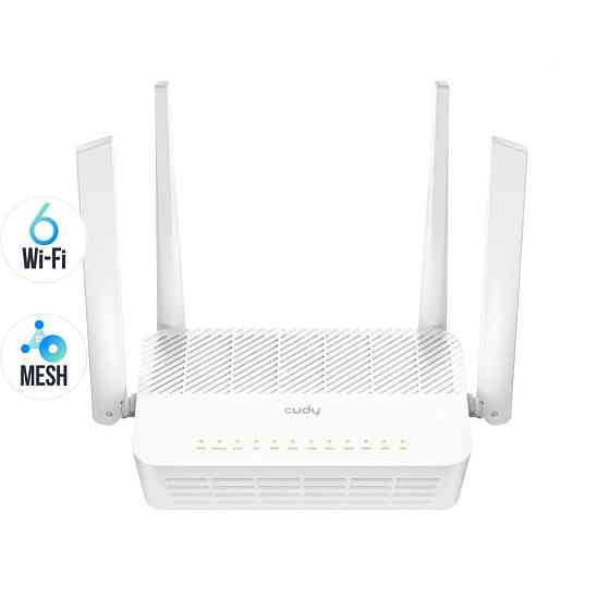 Маршрутизатор двухдиапазонный Cudy WR3000H Wi-Fi 6 Mesh Gigabit 2.5G Port Винница