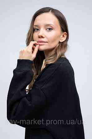 Костюм оверсайз світшот і штани Ray Basic утеплений жіночий чорний XXL Київ