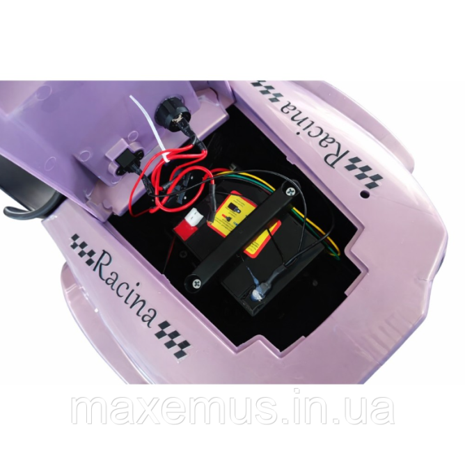 Детский электрокарт Spoko SPV19 12V 4.5Ah сиреневый с пультом управления / карт на аккумуляторе для детей Мостиска - изображение 7