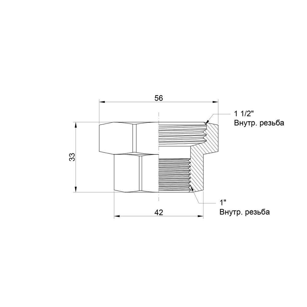 Переходник плоский Icma 1