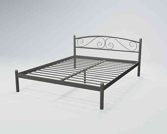 Кровать двухспальная ViolaDesign 140х190 темно-серый Киев