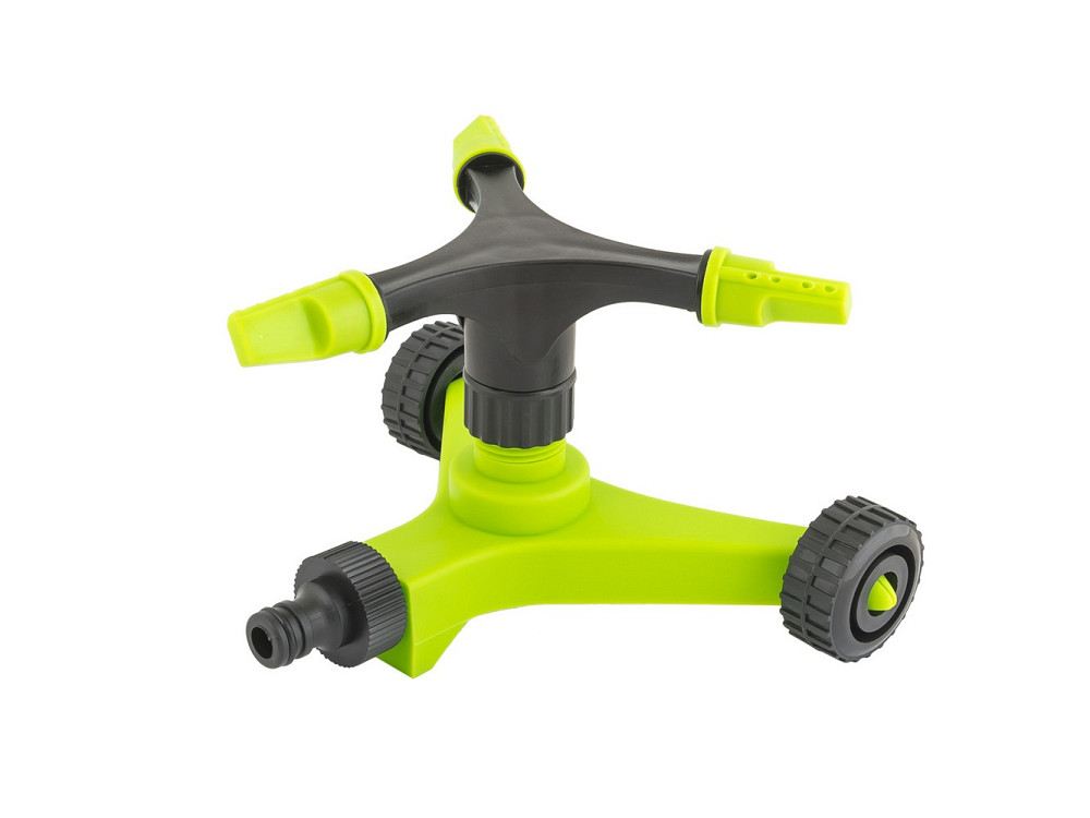 MASTERTOOL Зрошувач для поливу обертовий MASTERTOOL 3-х ріжковий ½" на коліщатках 12 м 180 м² 9 Киев - изображение 1