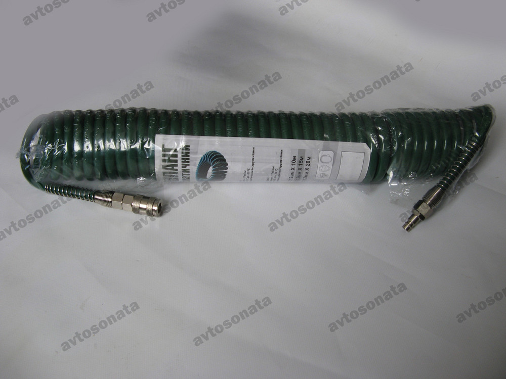 Шланг спіральний для пневмоінструменту 8*12мм*10м із перехідниками (V-81210Р) Вінниця - фото 2