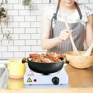 Електроплитка Kingberg KB-2054 одноконфоркова 1000Вт, терморегулятор, компактна настільна плита Одеса