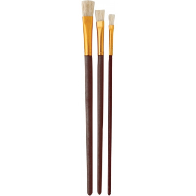 Кисточка для рисования Cool For School набор 3 шт (2,4,6) натуральный ворс щетина (CF60825) Винница - изображение 2