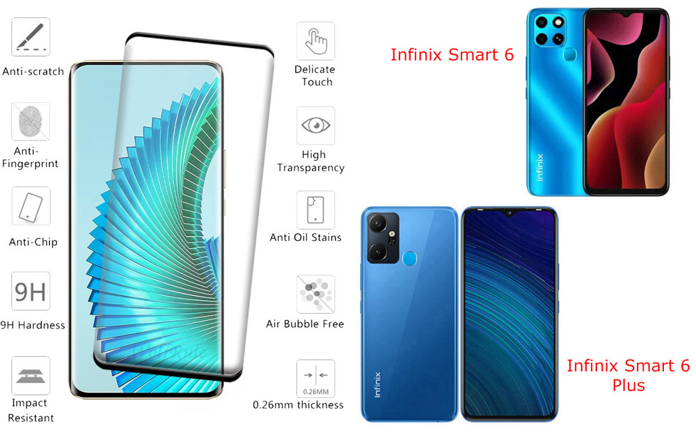 Захисне скло HyperGlass Pro для Infinix Smart 6, Smart 6 Plus – максимальна чутливість та захист Київ - фото 2