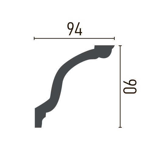 Карниз полиуретановый гладкий Gaudi Decor P 2016 Днепр