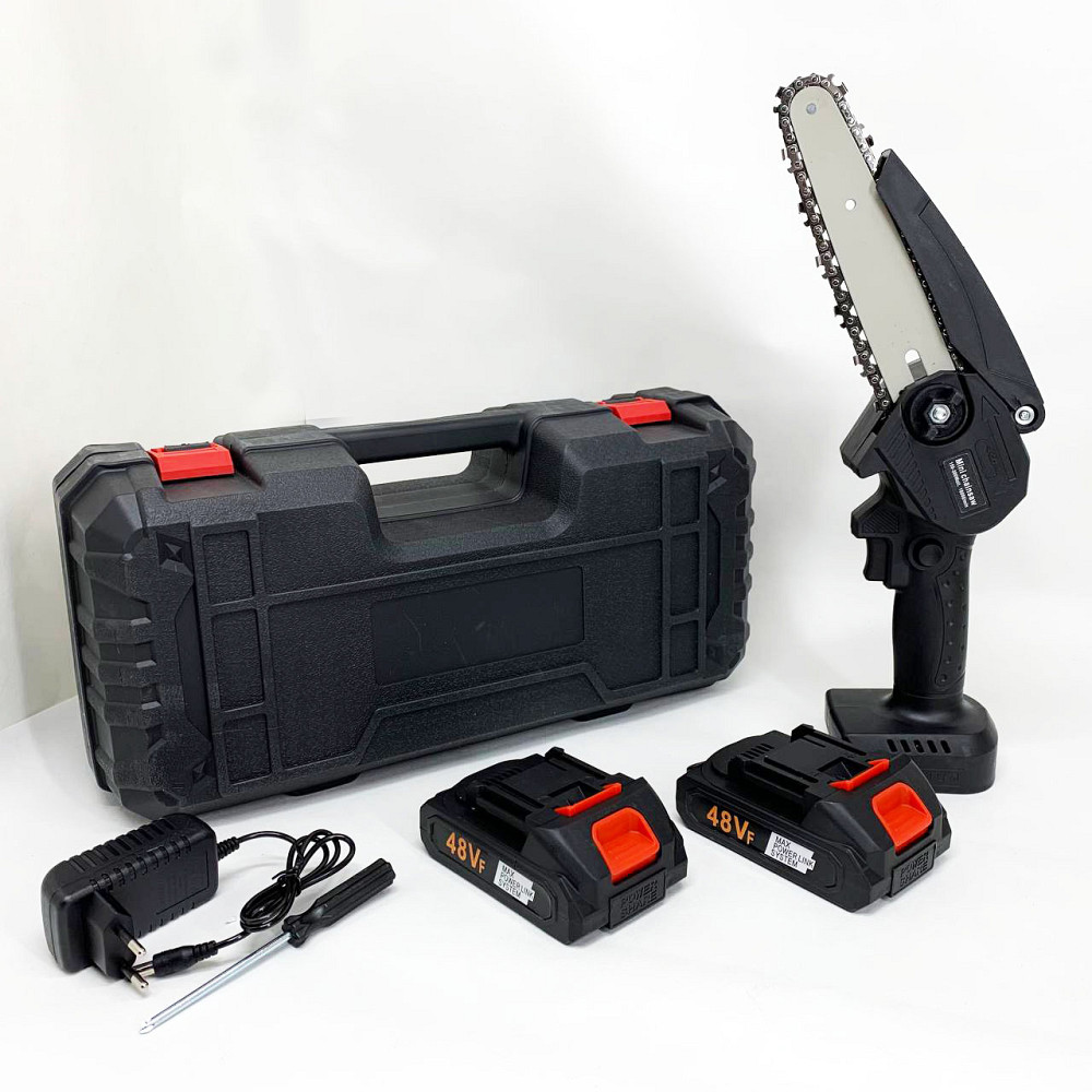 Електропила для різання дров, Акумуляторна ланцюгова пила для обрізки гілок Пилка обрізання сучків GQ-67 Львів - фото 13