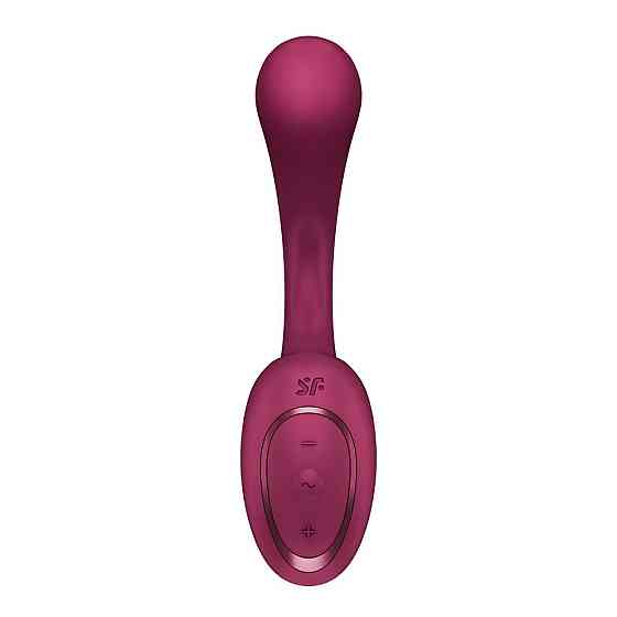 Вагінально-кліторальний вібратор Satisfyer G for Goddess 2 Wine Red, 2 мотори Sex Aura Київ