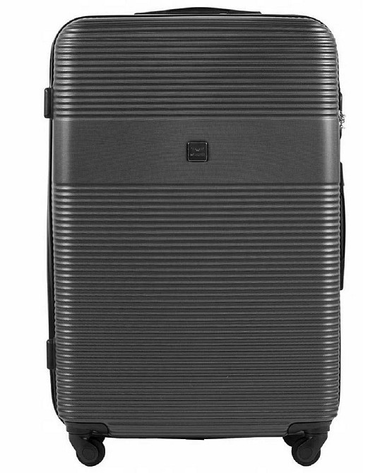 Валіза пластикова WINGS 5398 велика 75 см графіт Київ - фото 2