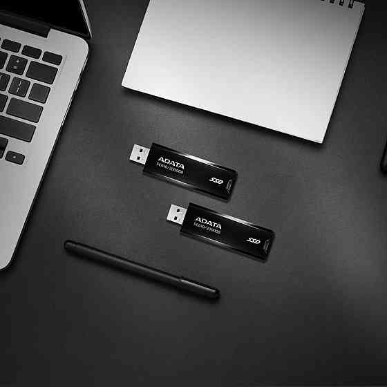 SSD диск портативний зовнішній накопичувач ADATA SC610 2TB USB 3.2 550 / 500Mb / s Black SC610-2000G-CBK / RD Одеса