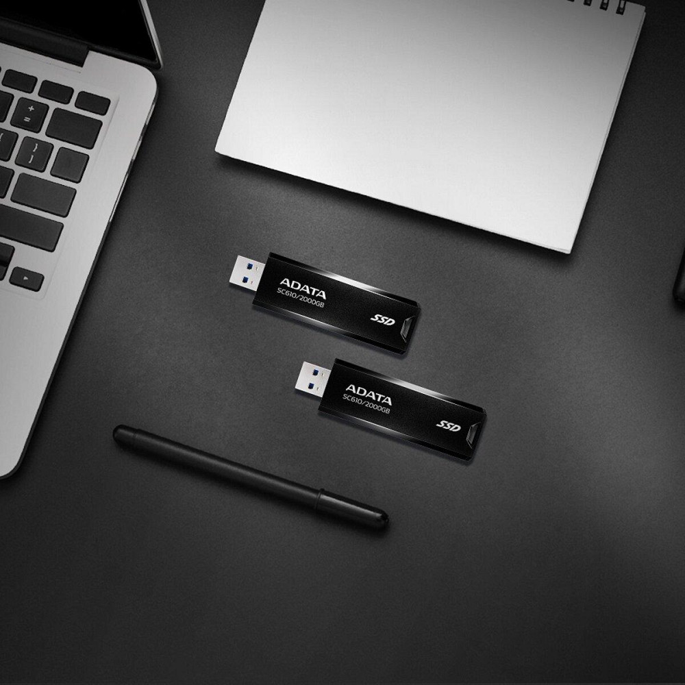 SSD диск портативний зовнішній накопичувач ADATA SC610 2TB USB 3.2 550 / 500Mb / s Black SC610-2000G-CBK / RD Одеса - фото 4