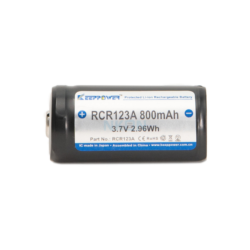 Акумулятор Keeppower 123 (RCR123A) 800 mAh 3.7V (з захистом) Київ - фото 4